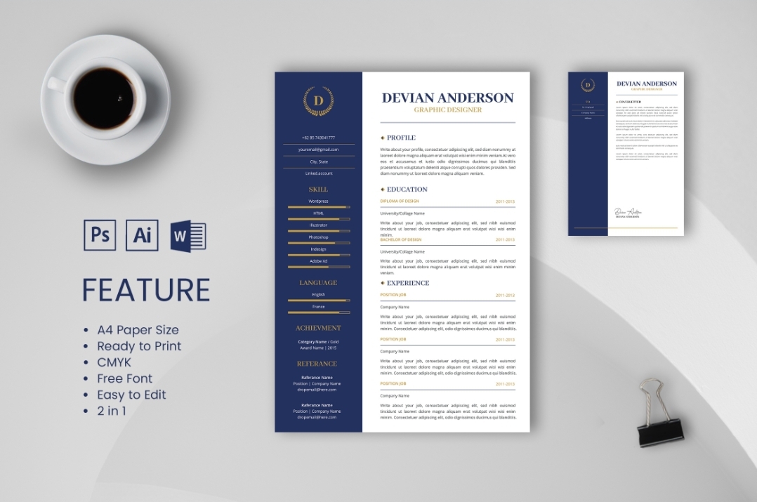 ২৭০+ প্রিমিয়াম ATS Friendly CV টেমপ্লেট 2