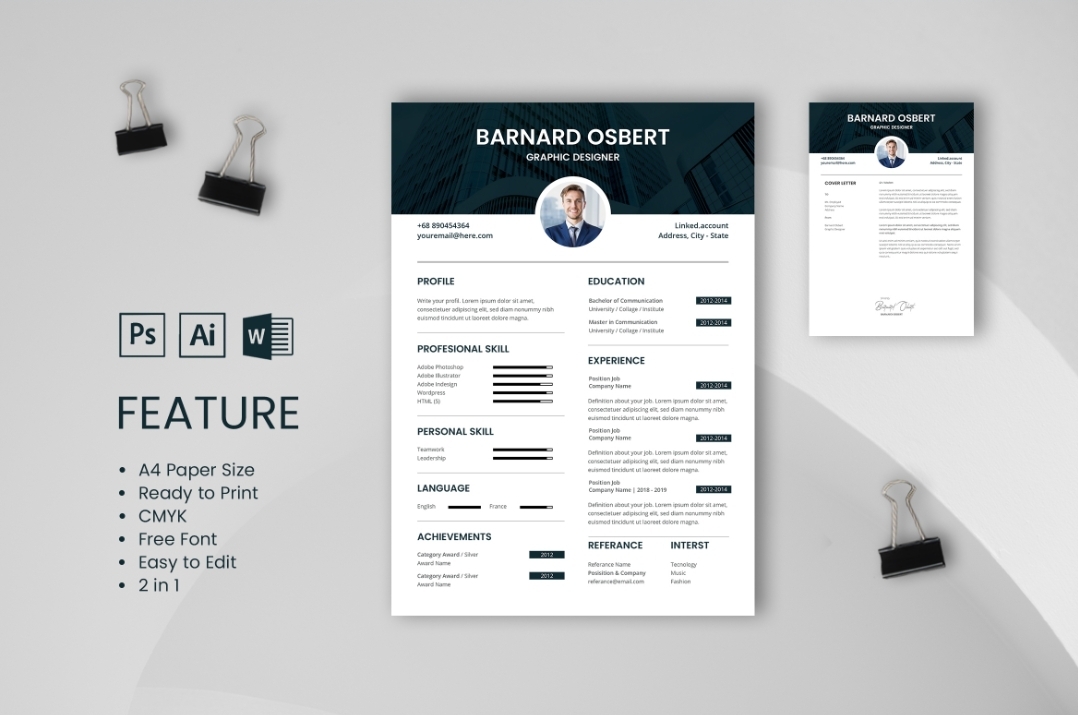২৭০+ প্রিমিয়াম ATS Friendly CV টেমপ্লেট 3