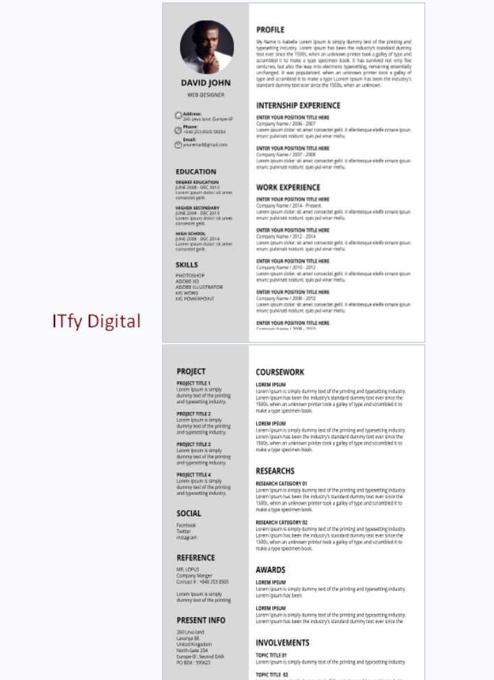 ২৭০+ প্রিমিয়াম ATS Friendly CV টেমপ্লেট 4